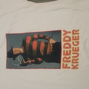 Nightmare on Elm Street Freddy Krueger pink tee in Mens Medium